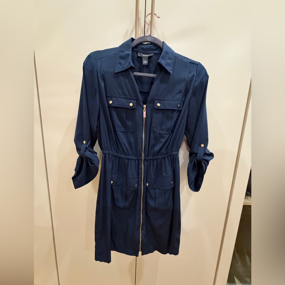 Alfani Midnight Black Button-Up Shirt